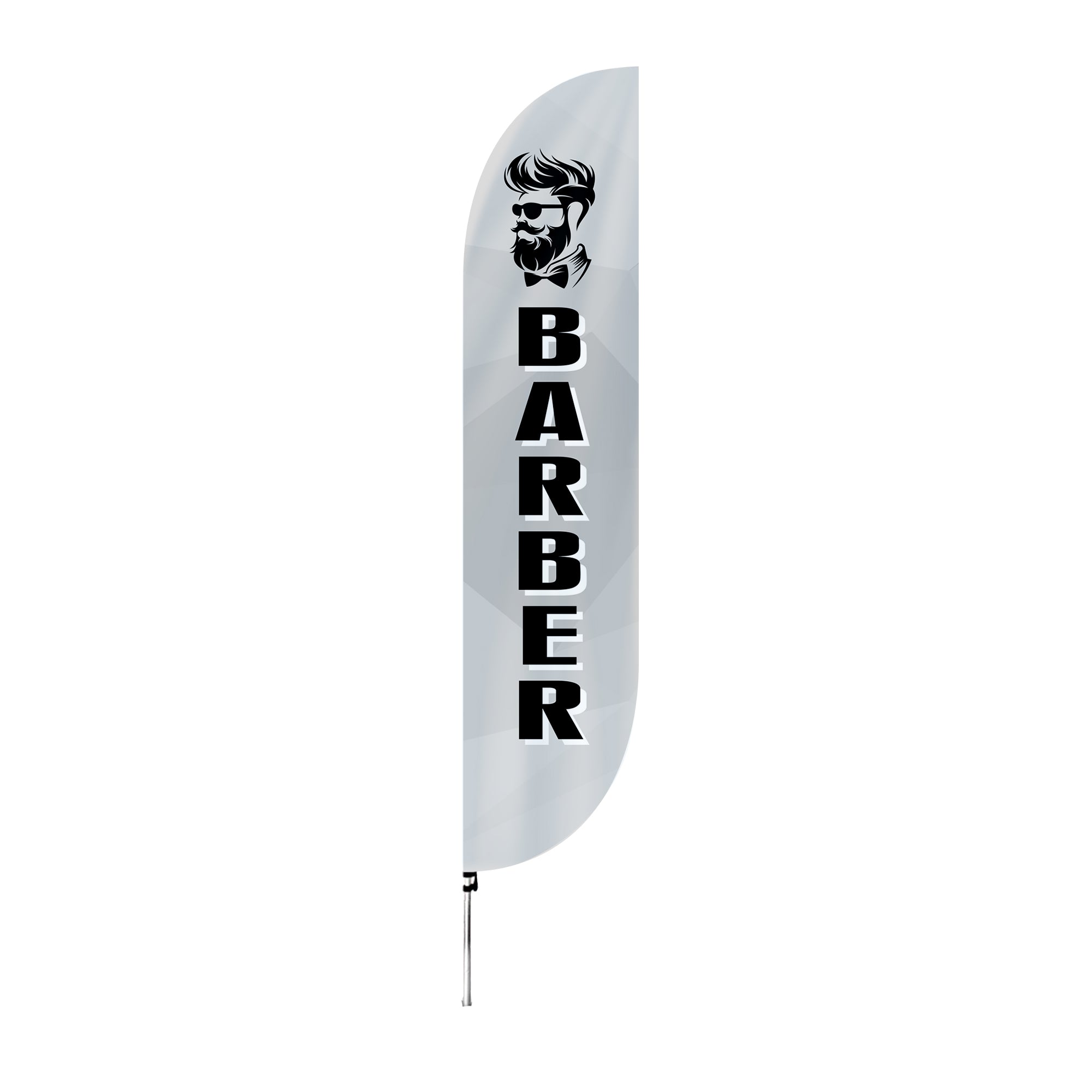 Light Barber Feather Flag / Swooper Flag
