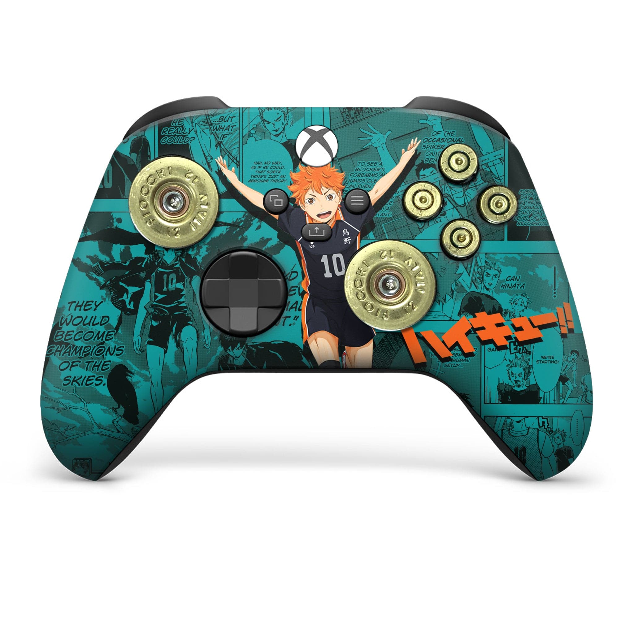 HIAKYU HINATA  inspired xbox x series controller with bullet buttons