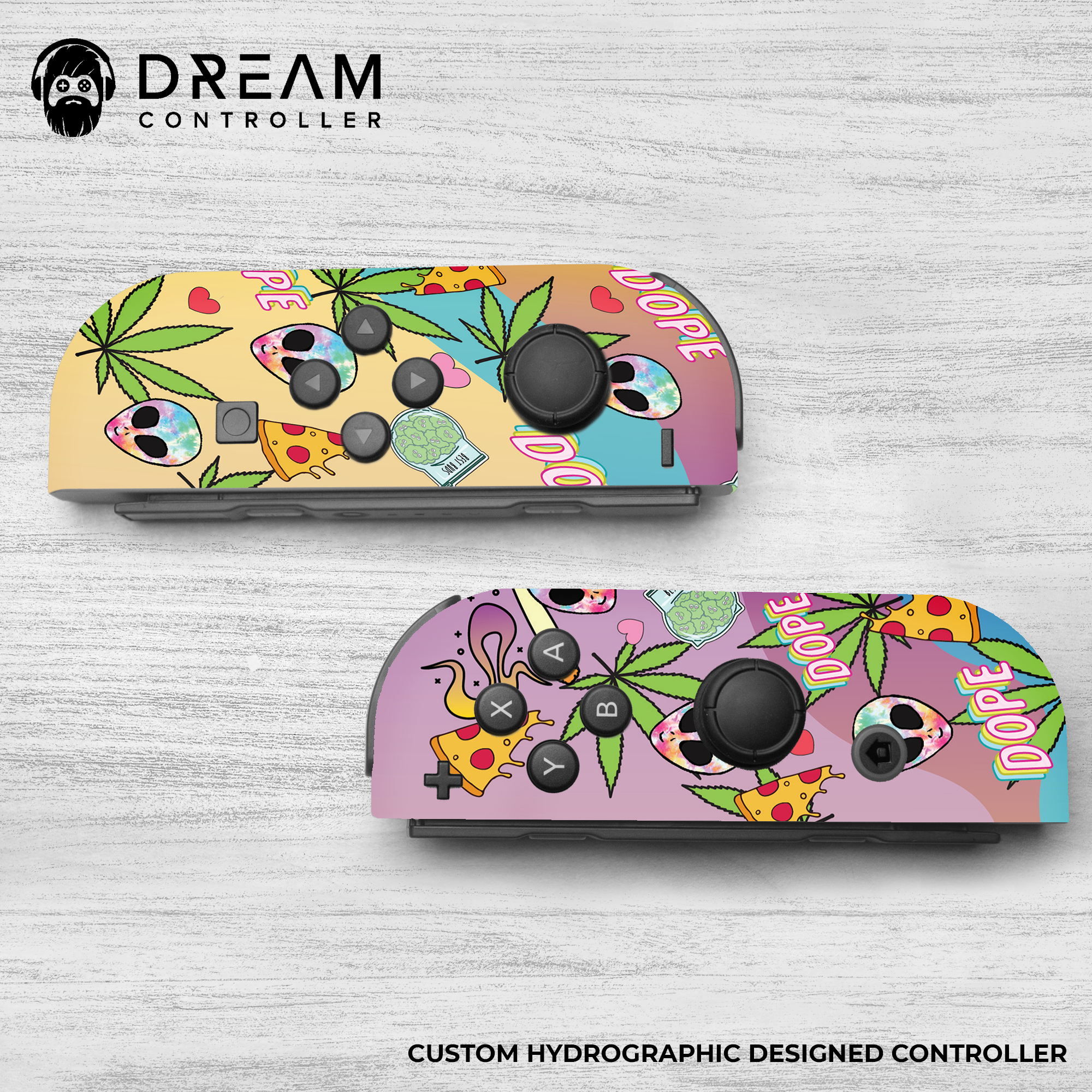 Vaporwave Valentine Joy-Con Left and Right Switch Controllers by Nintendo