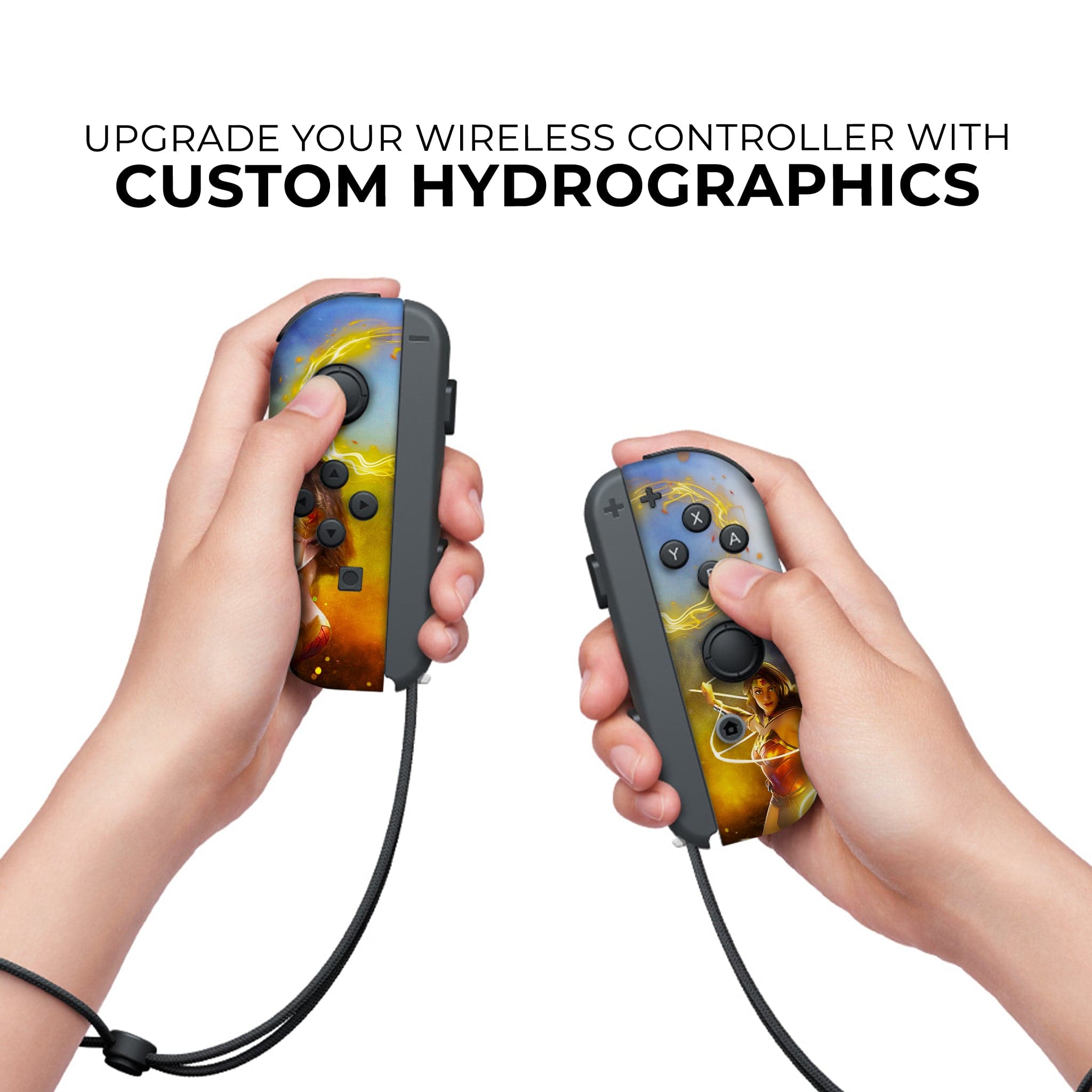 Nintendo Switch Joy Con Controllers - Wonder Women Design