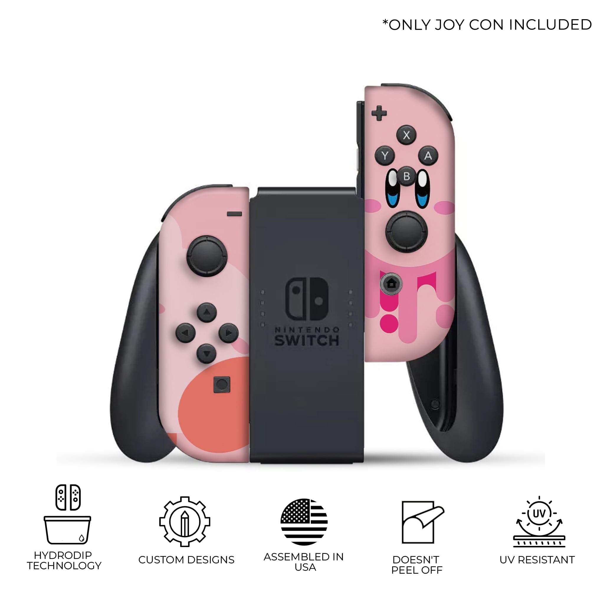 Kirby Inspired Nintendo Switch Joy-Con Left and Right Switch Controllers by Nintendo