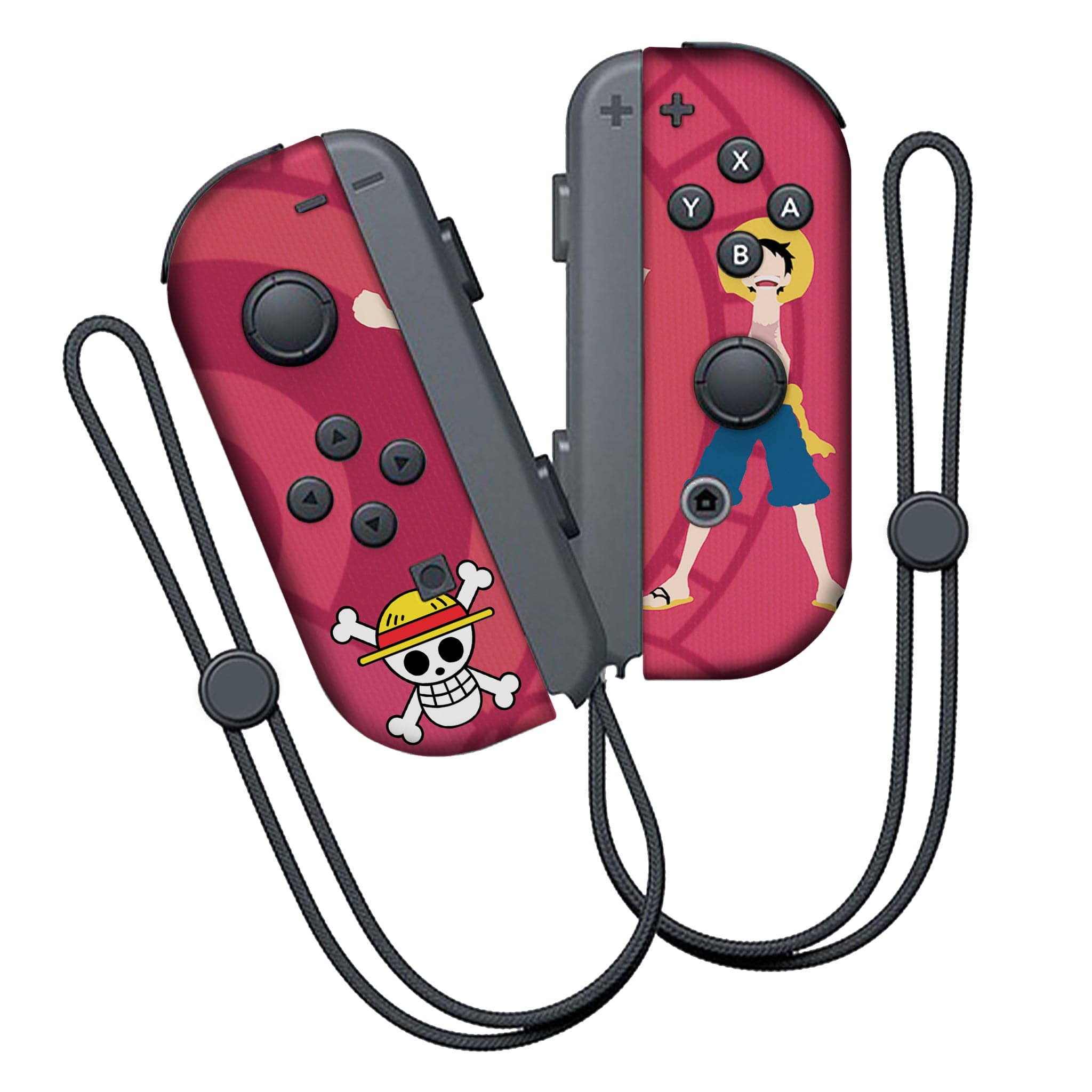 Luffy One Piece Inspired Nintendo Switch Joy-Con Left and Right Switch Controllers by Nintendo
