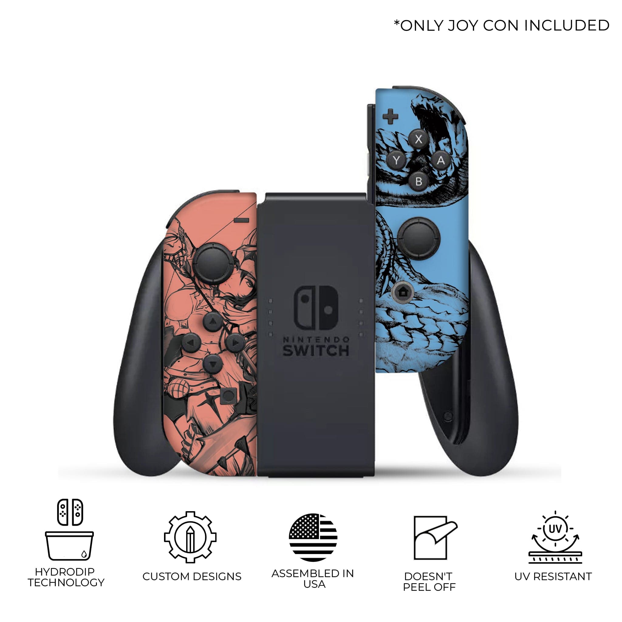 Good Monster hunter joycon+controller bundle