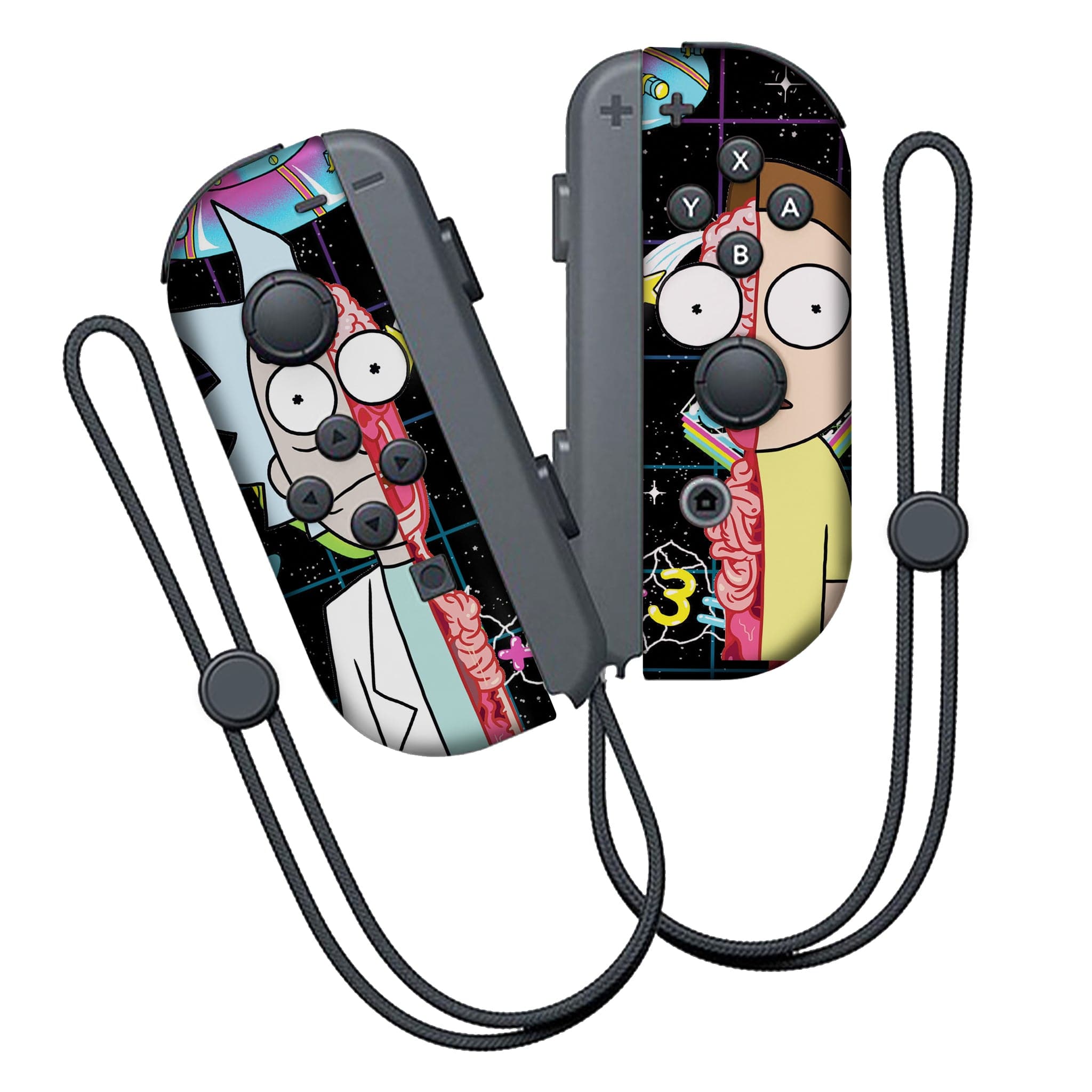 Rick and Morty Halloween edition Inspired Nintendo Switch Joy-Con Left and Right Switch Controllers by Nintendo
