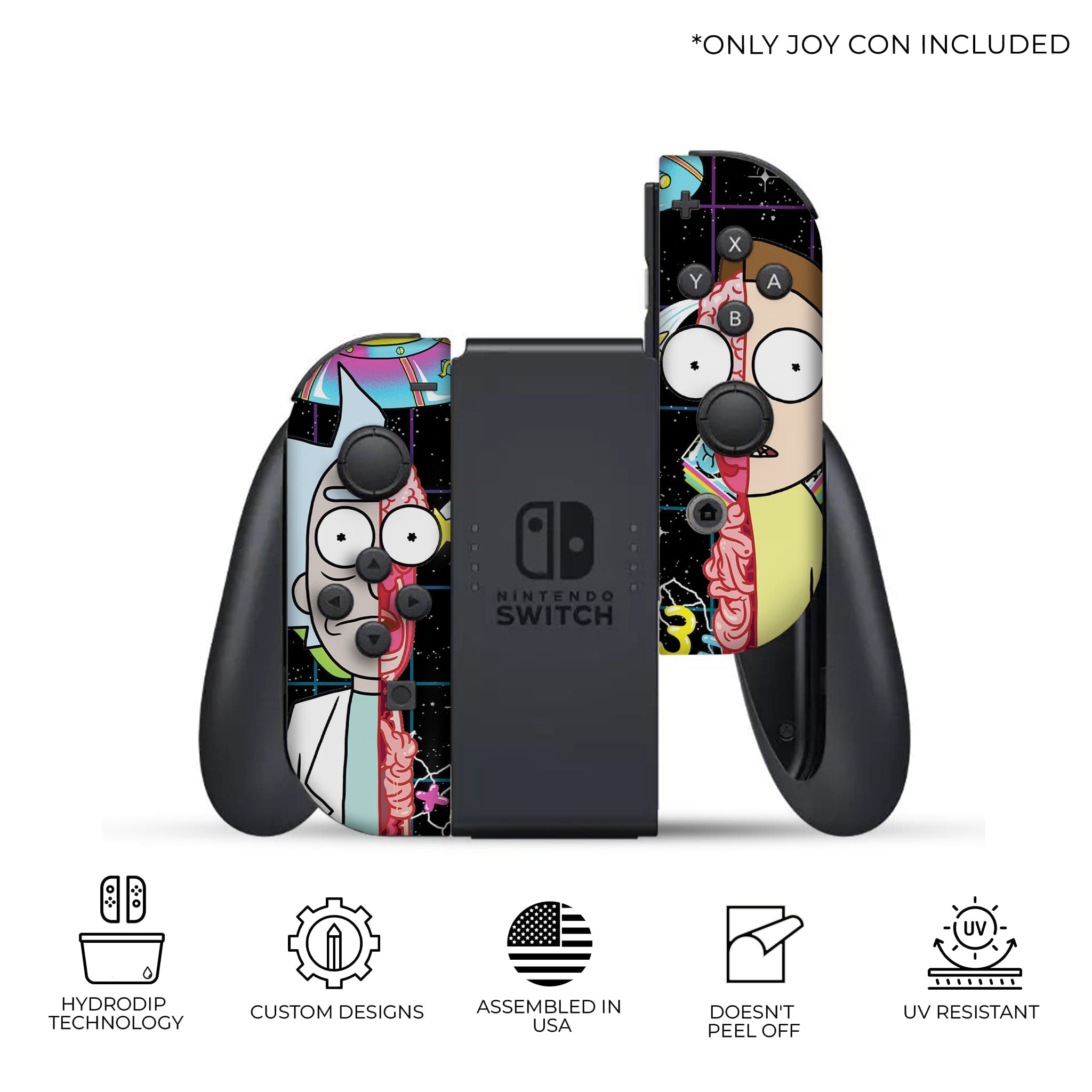 Rick and Morty Halloween edition Inspired Nintendo Switch Joy-Con Left and Right Switch Controllers by Nintendo