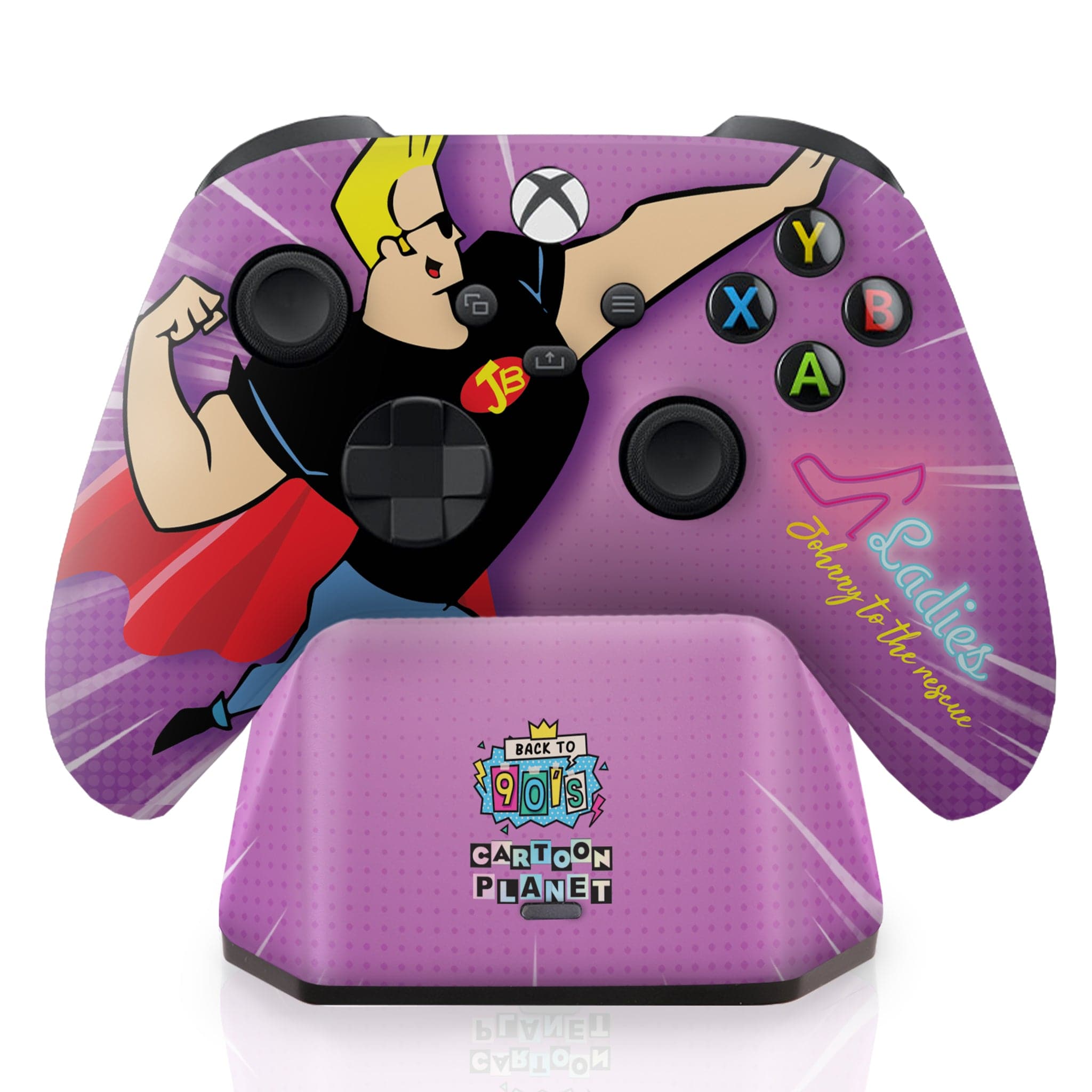 Johnny Bravo Inspired Xbox Series X Controller with Charging Station | Xbox Series X