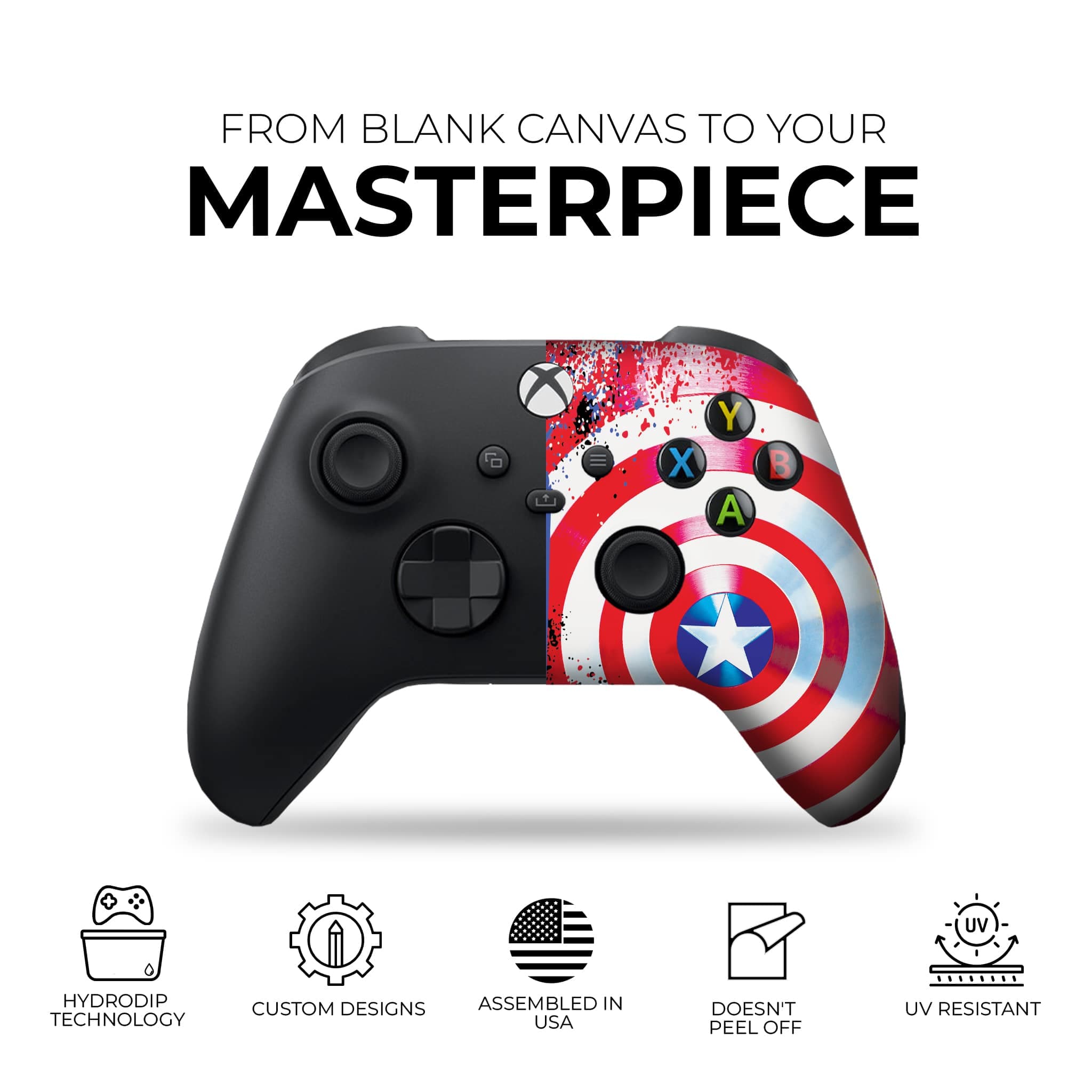 Avengers Captain America Xbox Series X Remote Controller - Dream Controller
